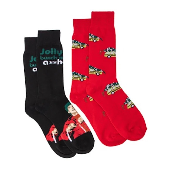 National Lampoon’s Christmas Vacation Men’s Socks -2 pairs - Picture 4 of 4